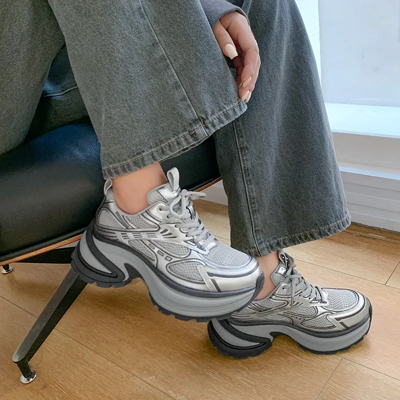 Sporty Casual Chunky Sneakers-4
