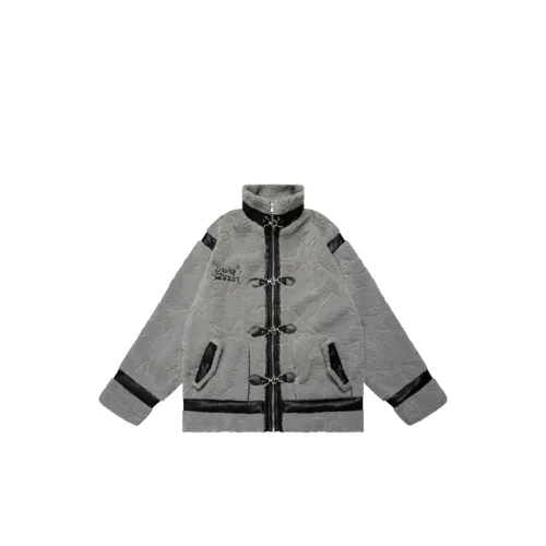 Retro Lamb Wool Cotton-padded Jacket