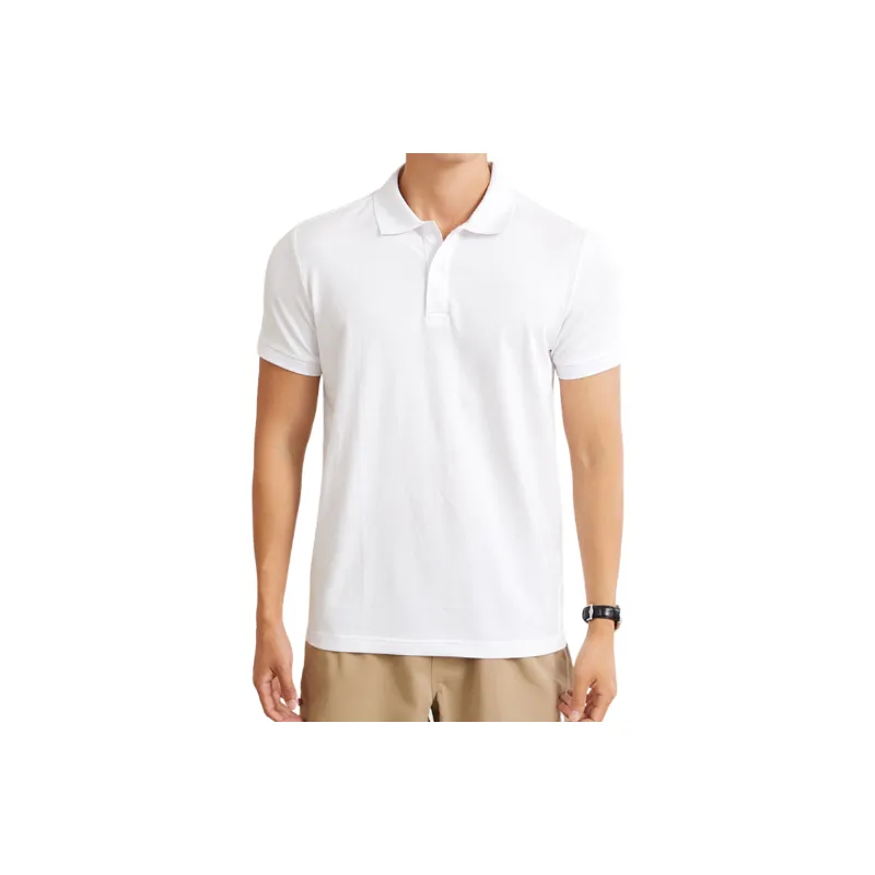 Casual Fashionable Cotton Blended Fabric Polo Man-3