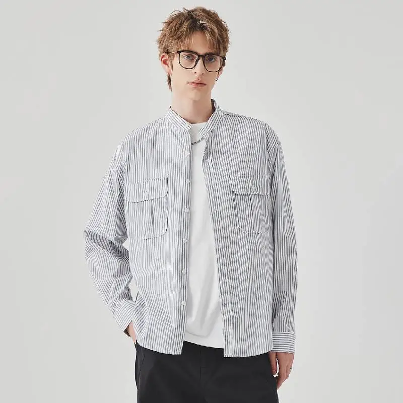 Casual Loose Cotton Blended Fabric Shirt-2