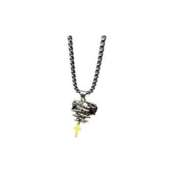 Skull Cross Pendant Necklace