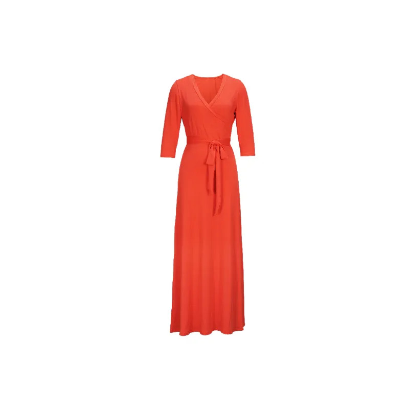 Simple Plain Milk Fiber Dress Women-4