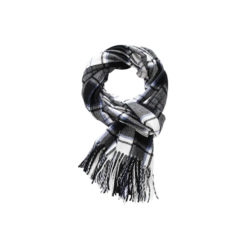 Fashionable Plaid Knit Scarf-4