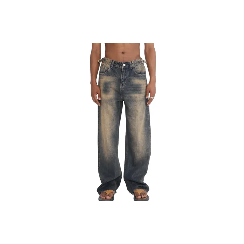 Retro Funky Loose Jeans-1