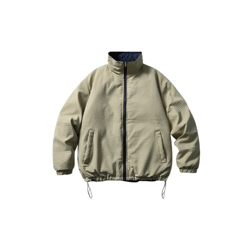 Retro Trendy Blended Synthetic Fabrics Quilted Jacket
