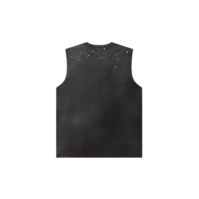 Distressed Ink Splashed Vest-5
