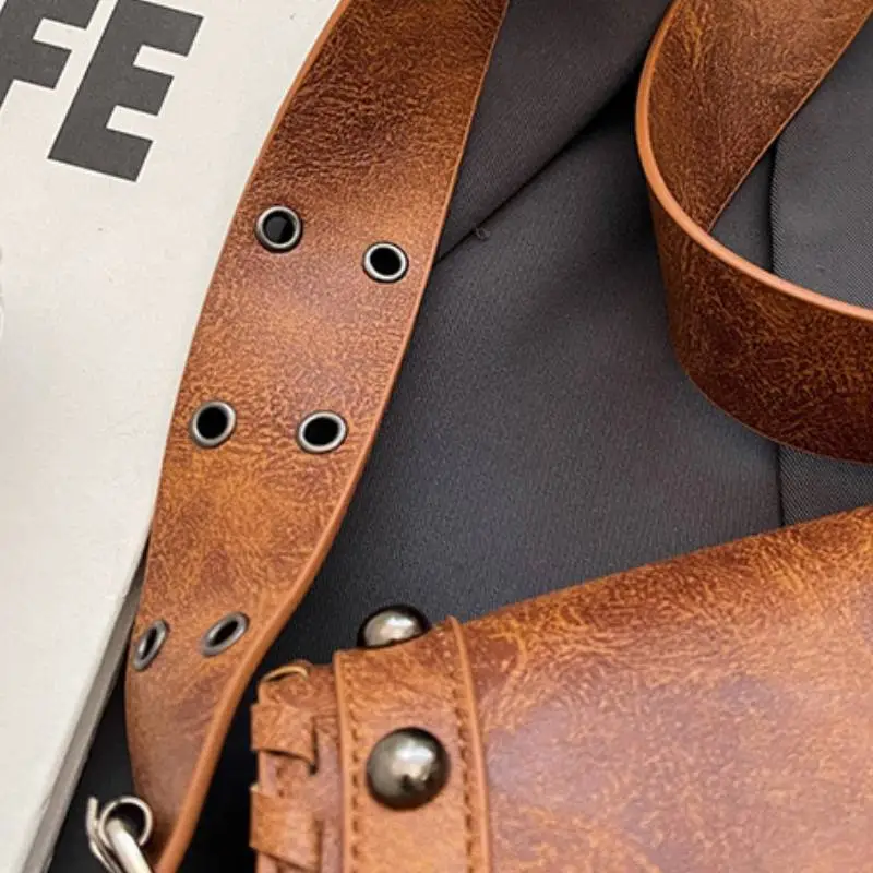 Punk Plain Shoulder Bag-7
