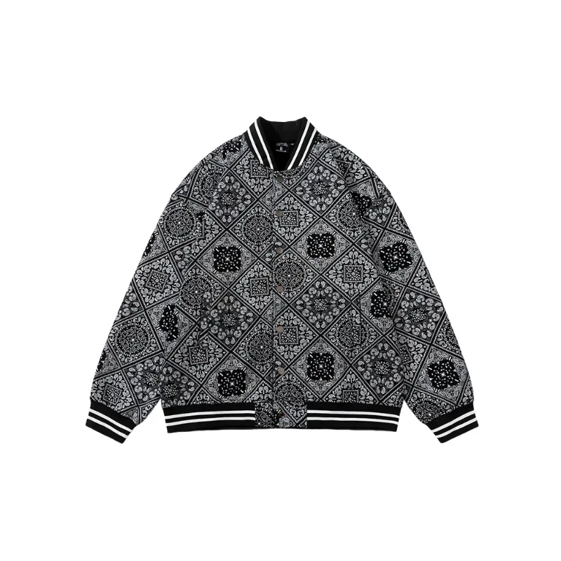 Fashionable All Over Print Cotton Jacket-0