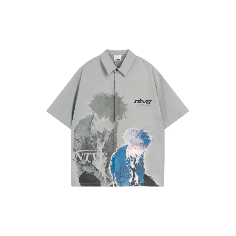 Loose Casual Cotton Blended Fabric Shirt-0