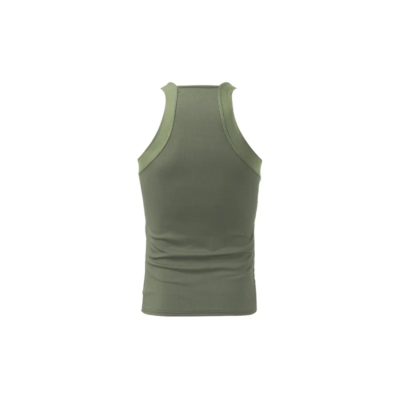 Plain Fashionable Polyester Vest-1