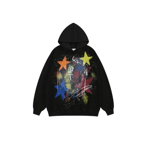 New Street Trendy Brand Creative Star Graffiti Loose Hoodie