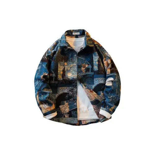 Vintage Oil PaintingLong Sleeve Trendy Casual Jacket