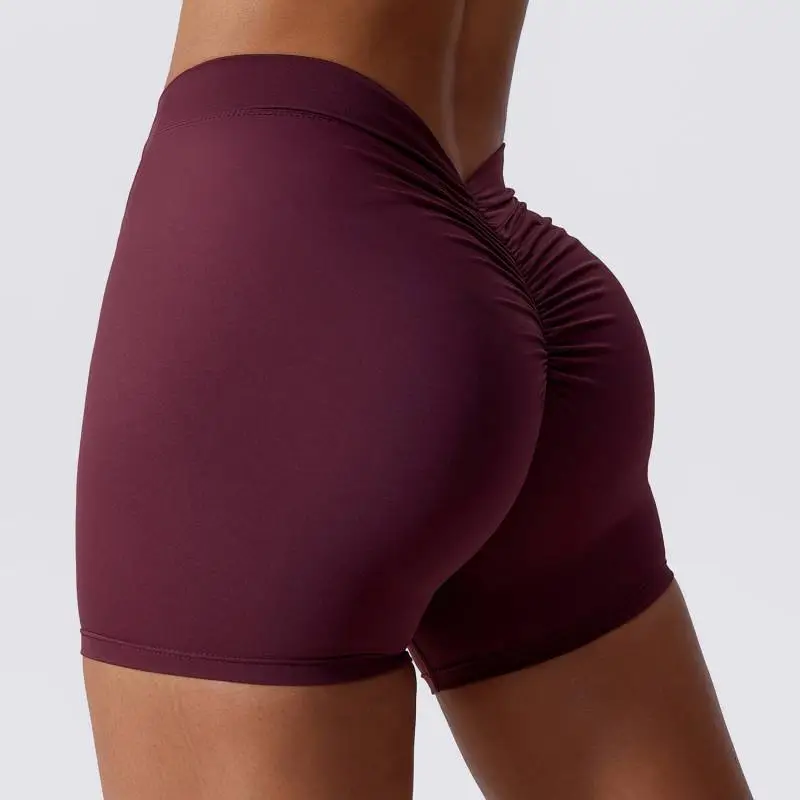 Casual Fashionable Nylon Spandex Blend Sports Shorts Women-9