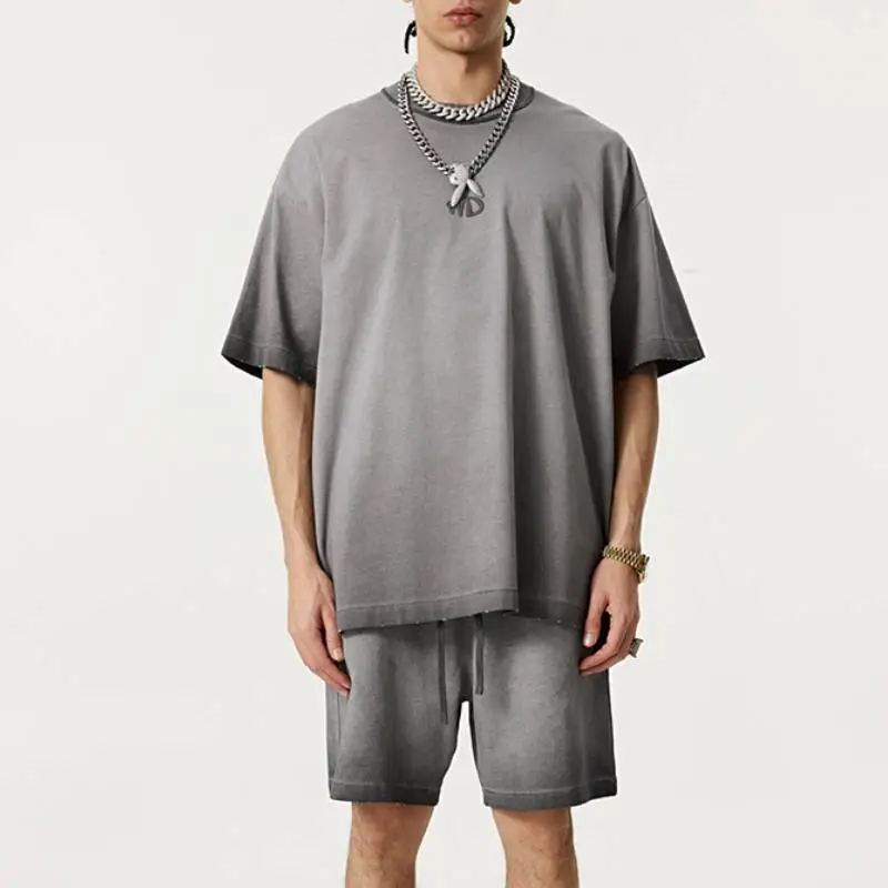 Simple Embroidery 100% Cotton T Shirt-7