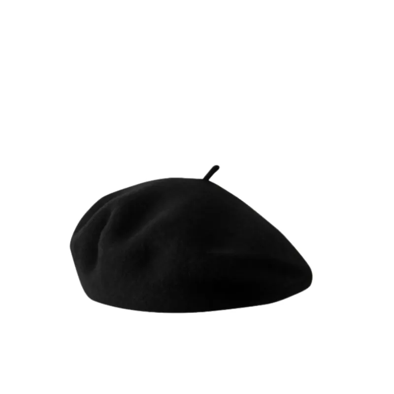 Retro Plain Beret Women-3