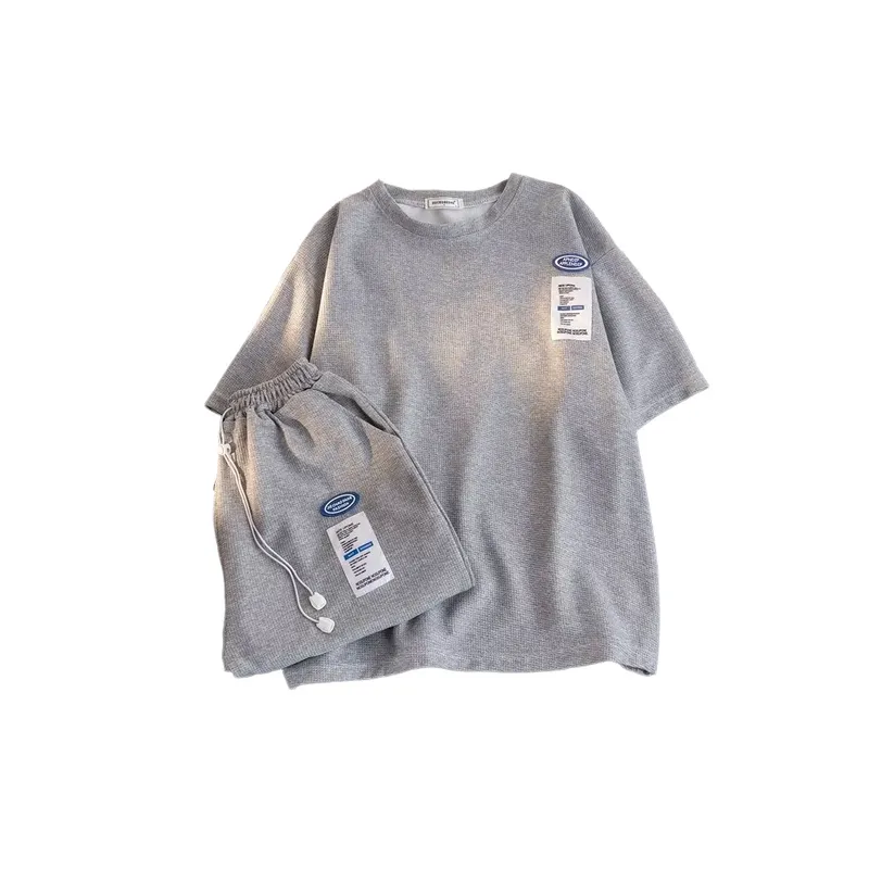 Simple Shirt And Trendy Short Set-0