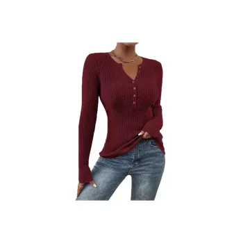 Casual Plain Knitwear