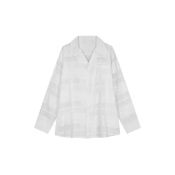 New Arrival Loose Personality Lattice Shirt