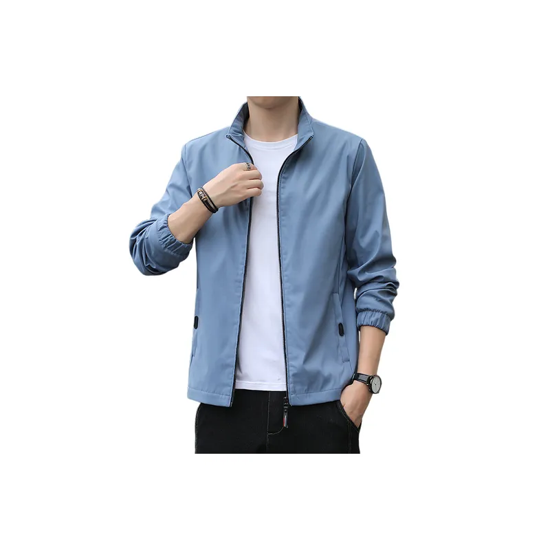 Casual Simple Blended Synthetic Fabrics Jacket-6