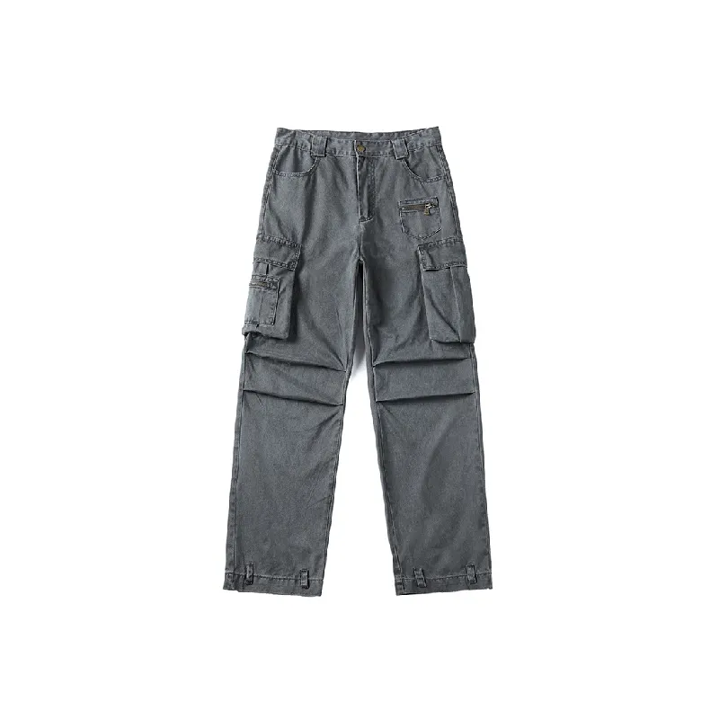 Street Casual 100% Cotton Cargo Pants-0