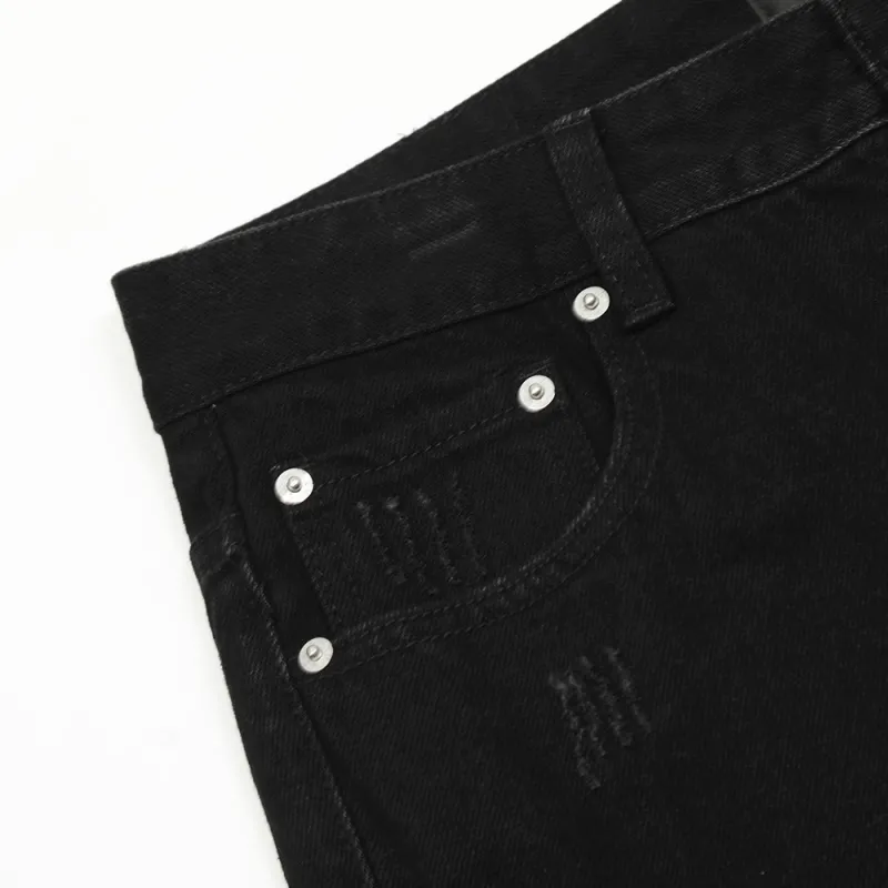 Sporty Loose Denim Casual Pants-2