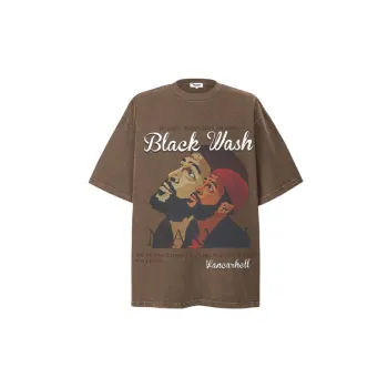 Retro Washed Cotton T Shirt Unisex