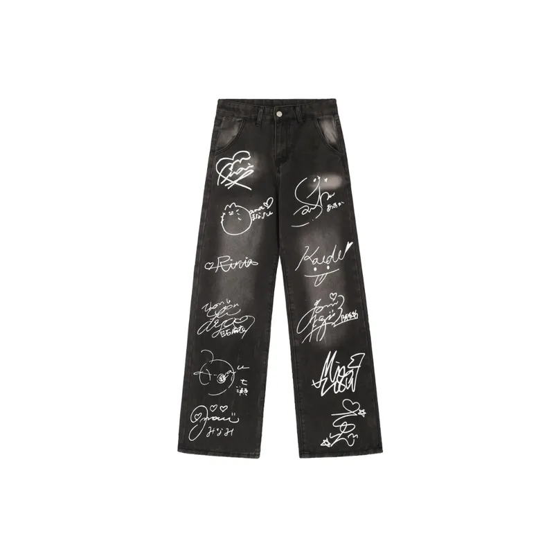 Printed Nostalgic Jeans-0