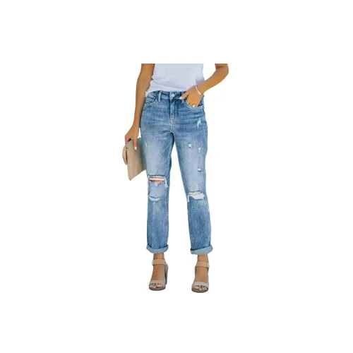 Fashionable Simple Jeans Women