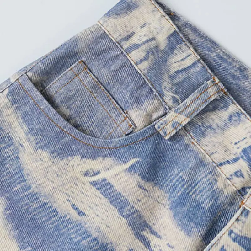 Retro Loose Denim Casual Pants-2