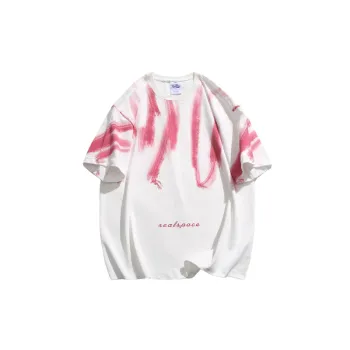 Loose Casual Short Sleeved High Street Tide Graffiti Shirt