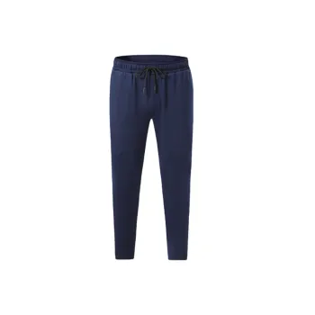 Sporty Loose Blended Synthetic Fabrics Casual Pants