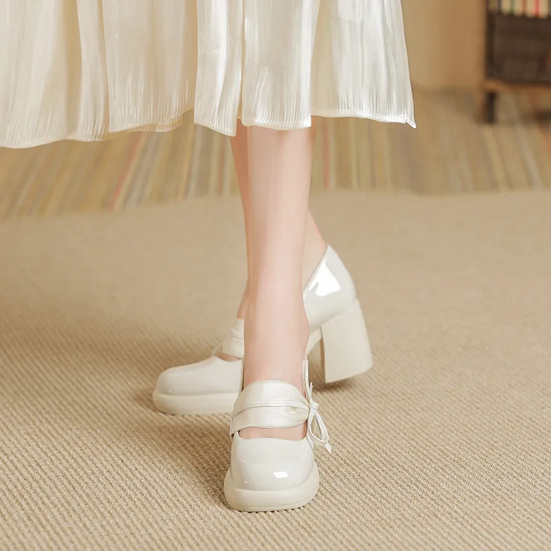 Retro Soft Mary Jane Shoes-5