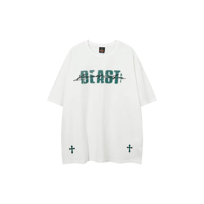 Basics Random Print 100% Cotton T Shirt-0