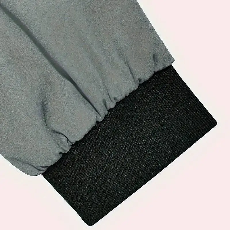 Simple Regular Polyester Jacket-4