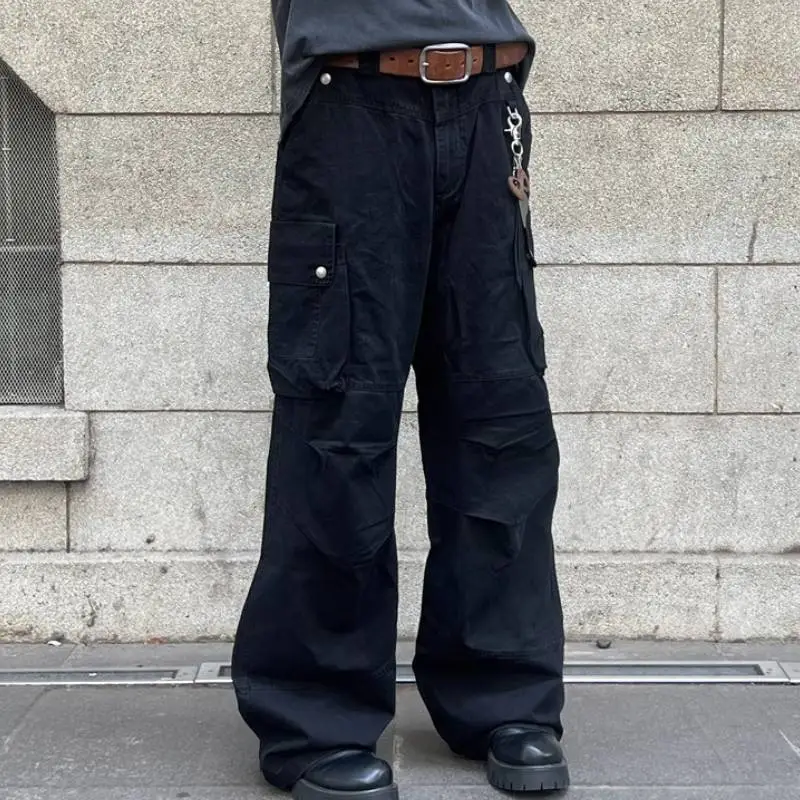 Fashionable Simple Cargo Pants-1
