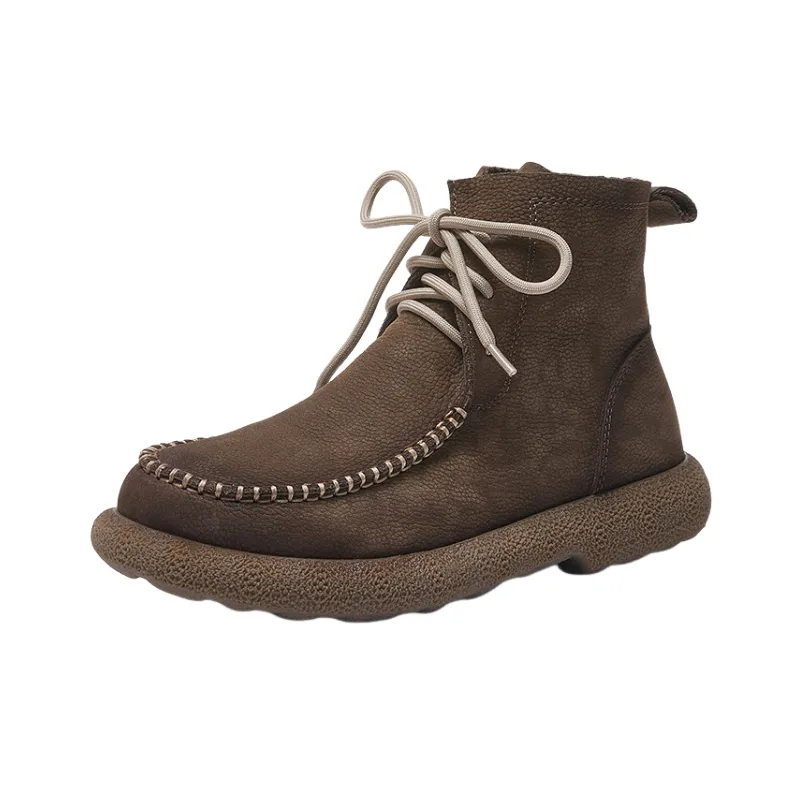 Retro Plain Martin Boot-5