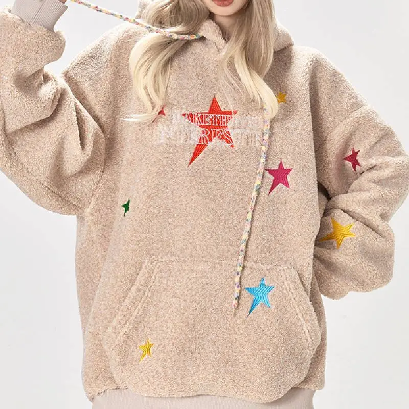 Retro Embroidered Loose Sweatshirt-5