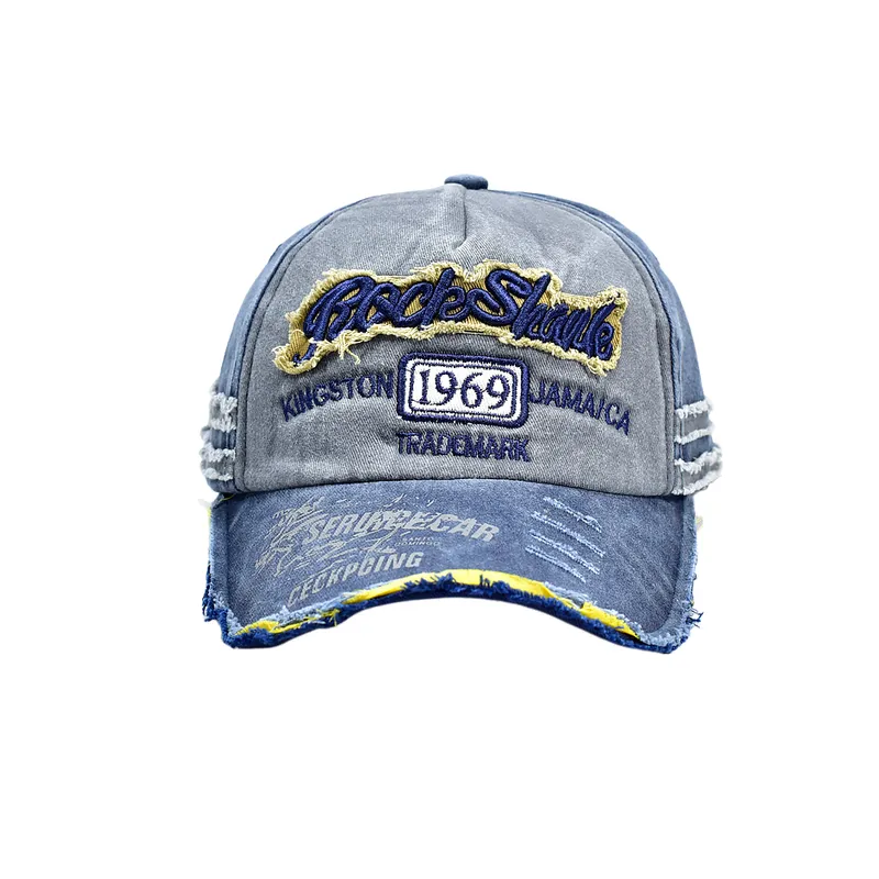 Washed Print Peaked Cap-2