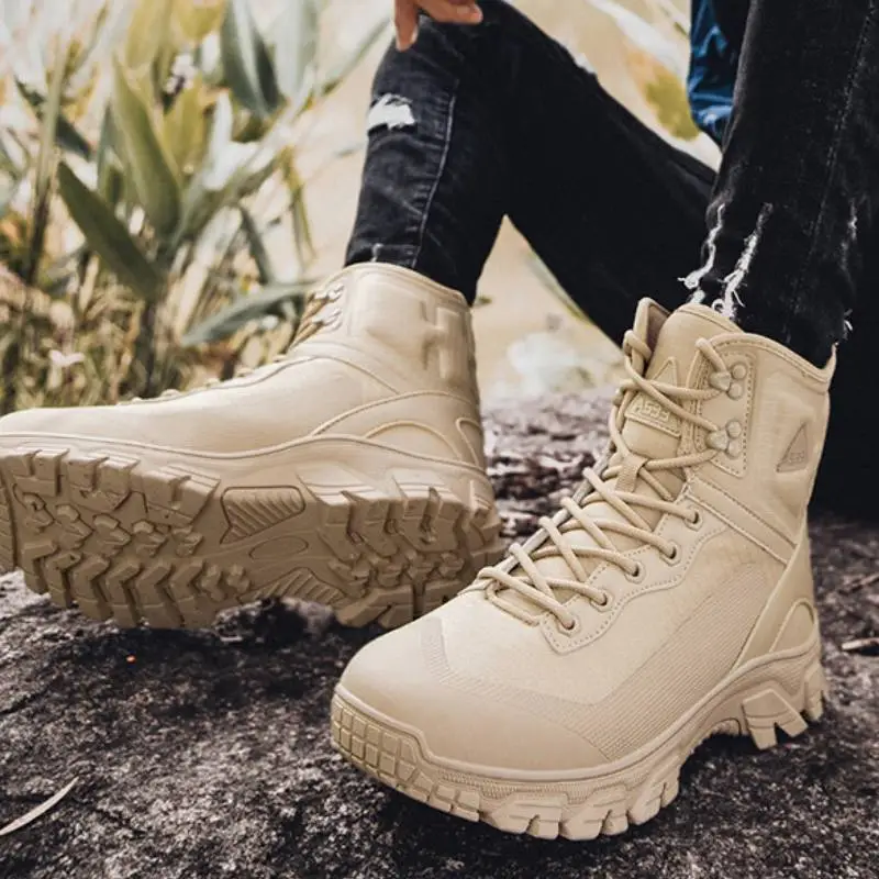 Sporty Simple Desert Boots-4