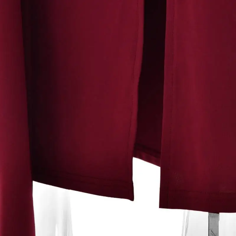 Elegant Long Sleeve Milk Fiber Dress Women-7