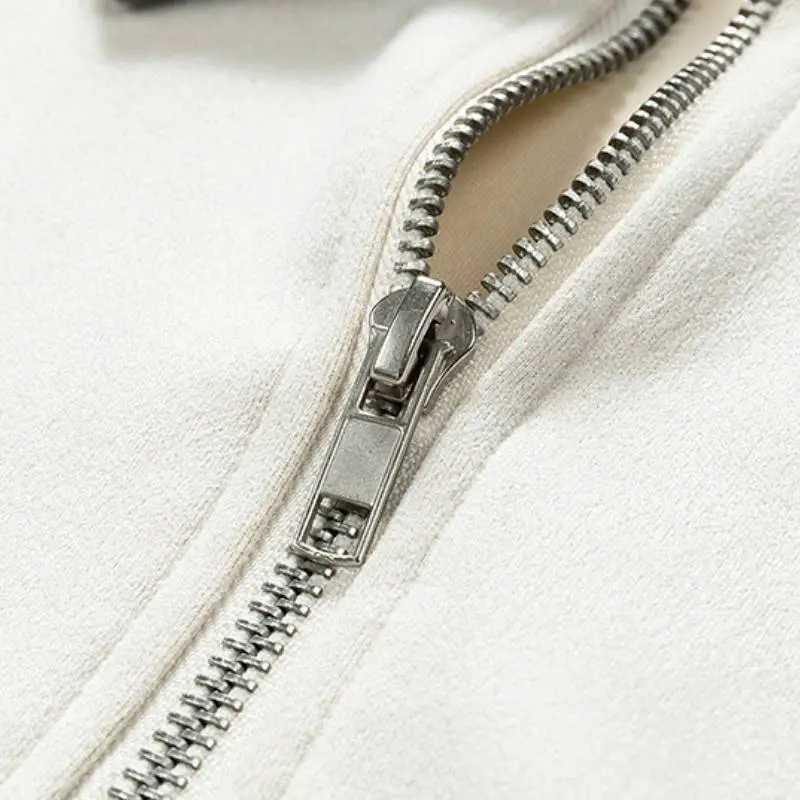 Casual Zipper Polyester Sweatshirt-8