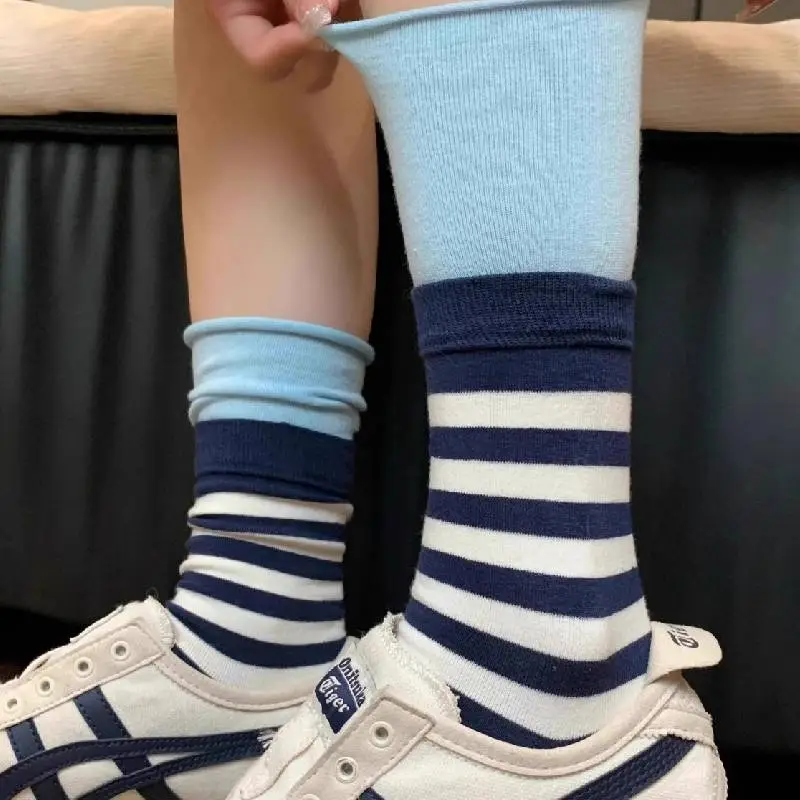 Basics Simple Polyester Mid Calf Sock-2