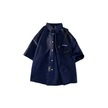 Design Stitching Short sleeved Shirt