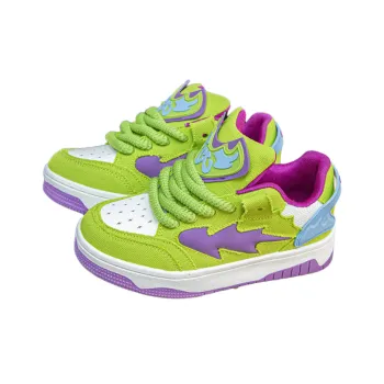 Retro Trend Contrasting Color Skateboard Shoes