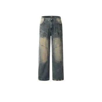 Vintage Washed Old Motorcycle Jeans