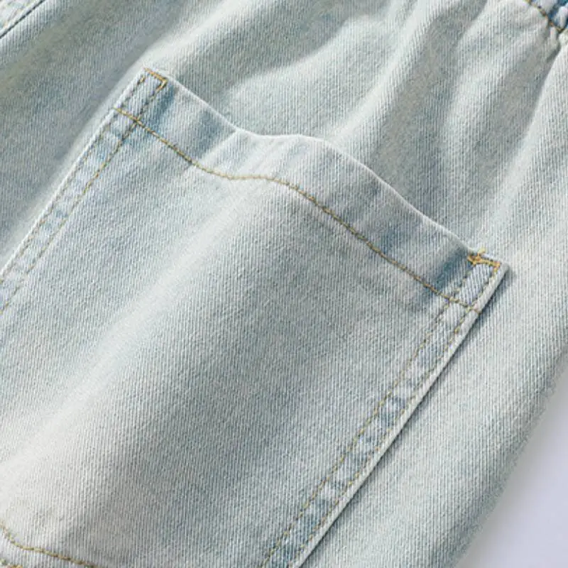 Loose Straight Leg Jeans-7