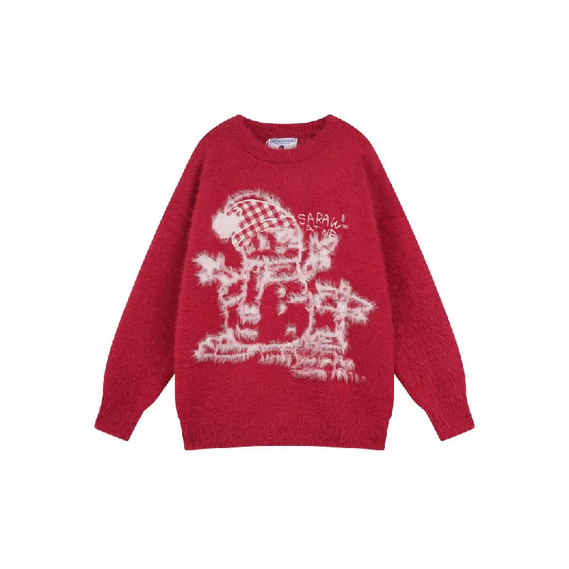 Retro Embroidered Sweater