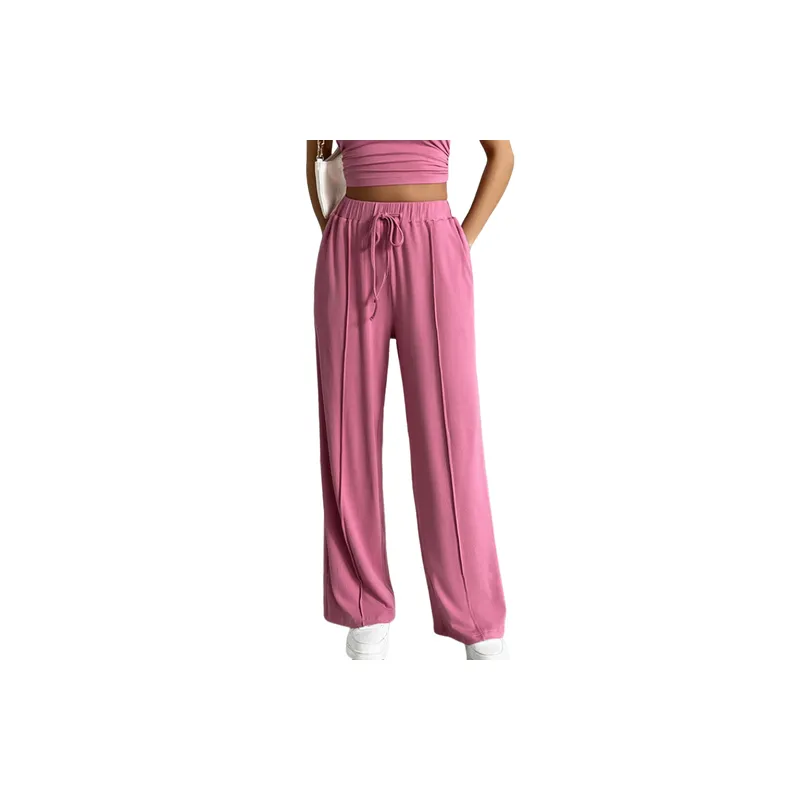 Street Plain Rayon Casual Pants Women-6