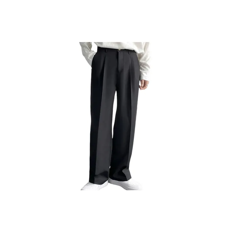 Casual Loose Plain Suit Trousers
