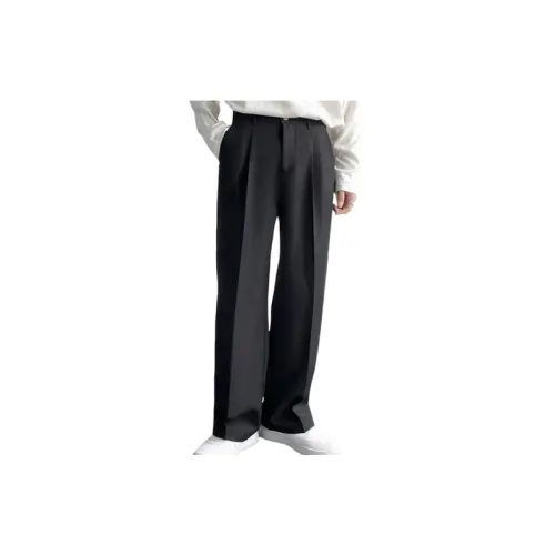 Casual Loose Plain Suit Trousers